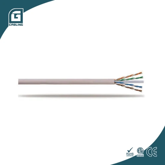 Gcabling UTP LAN Cat5e CAT6 CAT6A Компьютерный коммуникационный кабель Витой 4 пары медных одножильных проводов Внутренний сетевой кабель Ethernet CAT6 для передачи данных внутри помещения